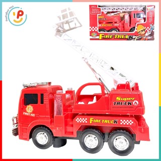 Xe cứu hoả xe cứu hộ xe thang nâng chạy pin 25cm màu đỏ 175-B2 peekabootoys