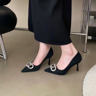 Min's shoes - giày nơ gót nhọn da mềm cao cấp nc92