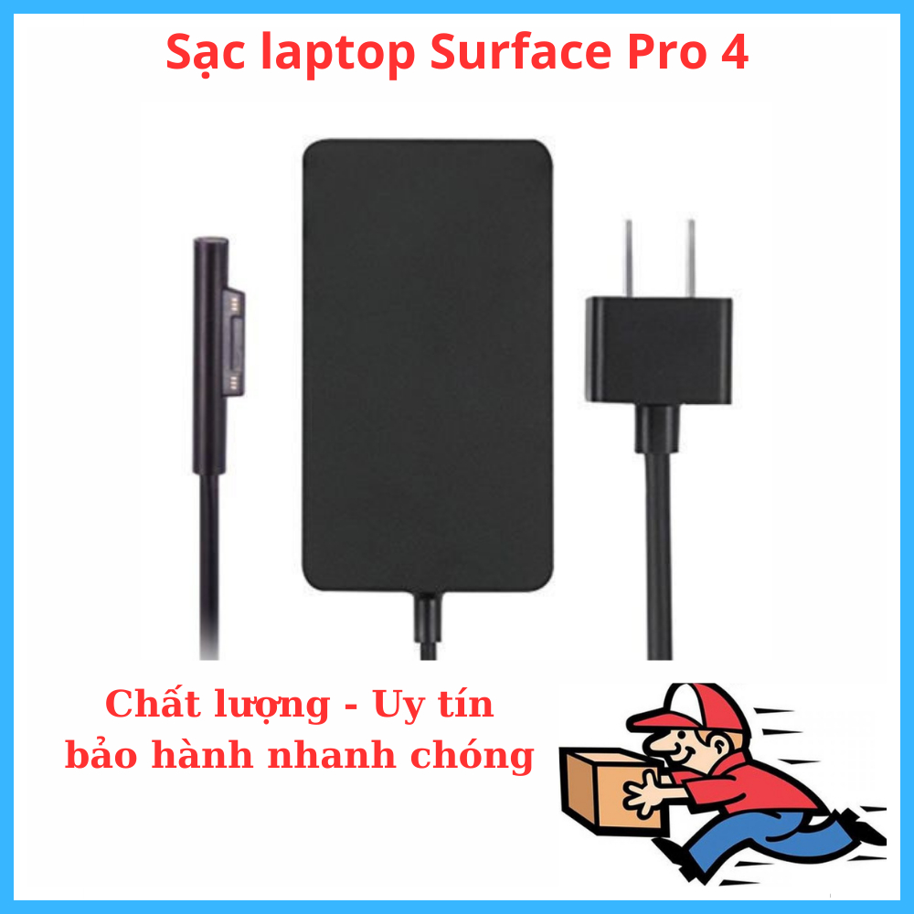 Sạc Surface Pro 3 4 5 6 7 8 Surface book 1 2 3 Surface laptop 1 2 3 65w 15v 4a hàng new 100%