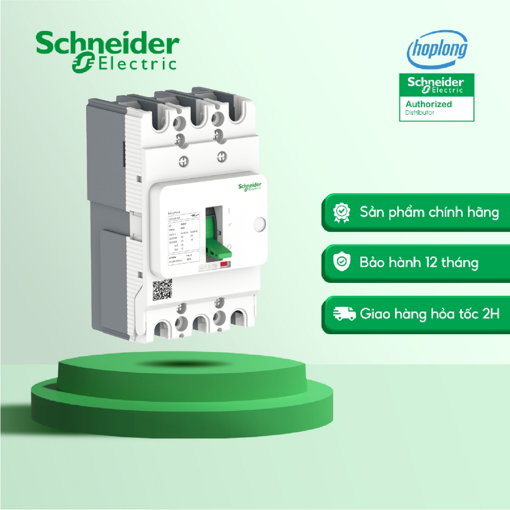 Bộ ngắt mạch Schneider EZS100E3063 - 3P - 380/415V - 63A - 25kA