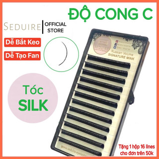 Mi khay SEDUIRE độ cong C (12 hàng), tóc SILK