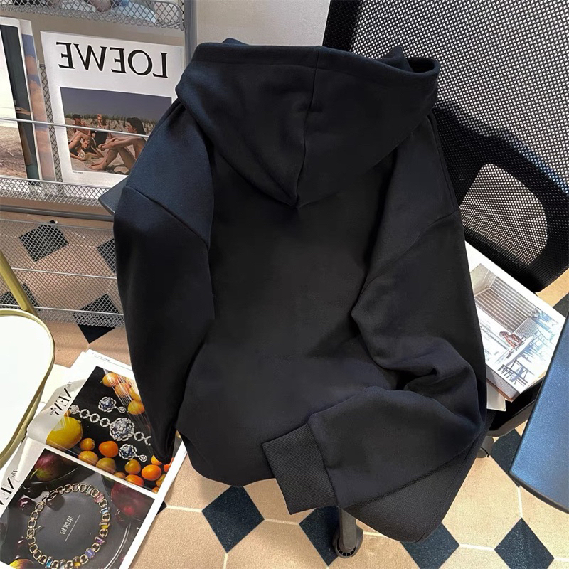 Áo Hoodie In Hình Bàn Tay Giữa Phong Cách retro Mỹ Cho Nam Nữ