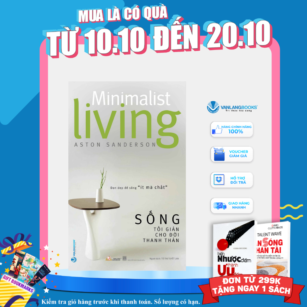 Sách Vanlangbooks - Sống Tối Giản Cho Đời Thanh Thản