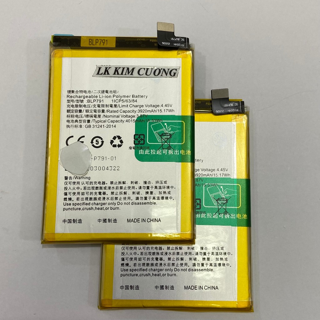 Pin blp791 dành cho oppo reno 4