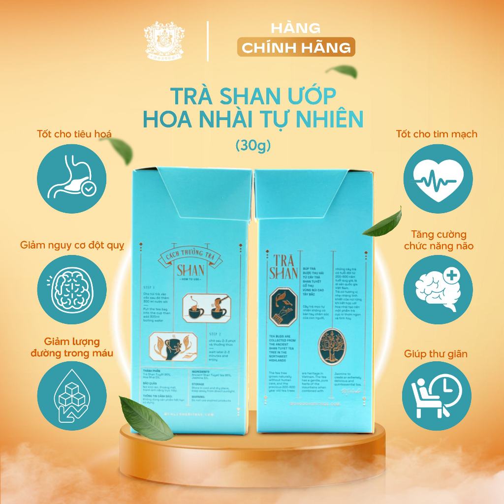 Trà túi lọc Shan Tea ướp Nhài 30g