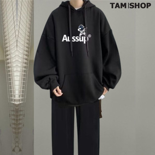 ÁO KHOÁC NỈ HOODIE PHẢN QUANG AUSSUP BA MÀU TRẺ TRUNG PHONG CÁCH UNISEX THỜI TRANG NAM NỮ - TÂMSHOP