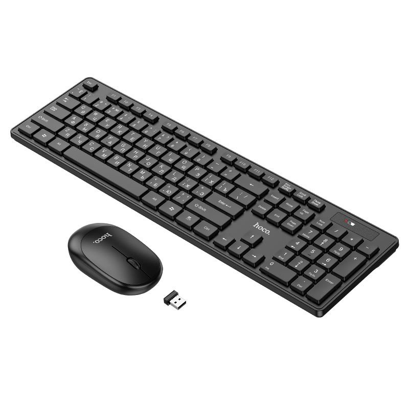 Bàn phím  + Chuột không dây Hoco GM17 wireless business membrane keyboard and mouse set - Hàng Chính Hãng