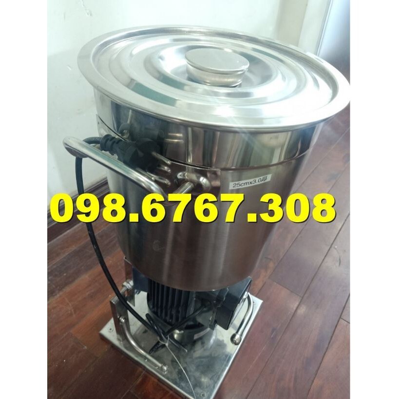 Máy Xay Rau Má, Rau Củ Quả Tươi, Xay Cháo, Nồi 25cm Cực Sâu Xay Rất Nhiều Xay 1- 3kg/ Mẻ Có Vòi Xả