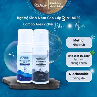 Bọt Dung dịch vệ sinh nam Ares 3in1 100ml bọt vệ sinh nam sạch thơm kháng khuẩn mát lạnh kéo dài cuộc yêu thăng hoa