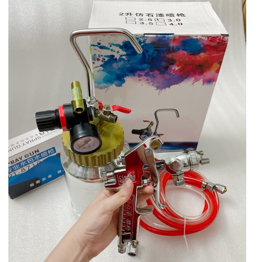 Nồi Áp Sơn 2 Lit Bình Áp Sơn 2 Lit Sử Dụng Phun Sơn Gỗ, Sơn PU...