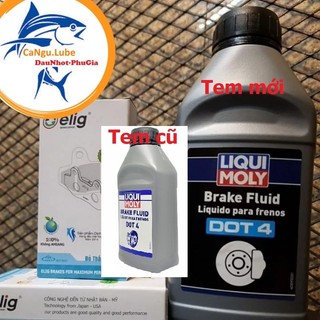 [DauNhot-PhuGia]Dầu thắng liqui Dot 4 cho xe exciter 150cc, mua kèm má phanh và bố thắng đĩa trước sau xe exciter 150