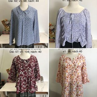 Áo sơ mi nữ si tuyển 2hand nhiều màu nhiều mẫu, chất đẹp, dễ phối đồ