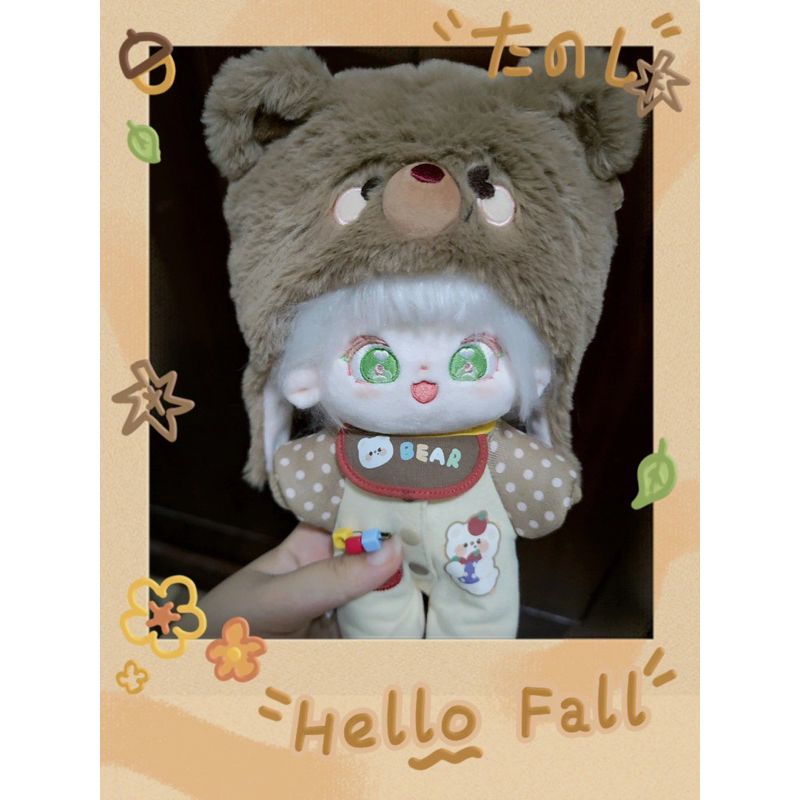 Outfit cho doll: set Bé con tập bò