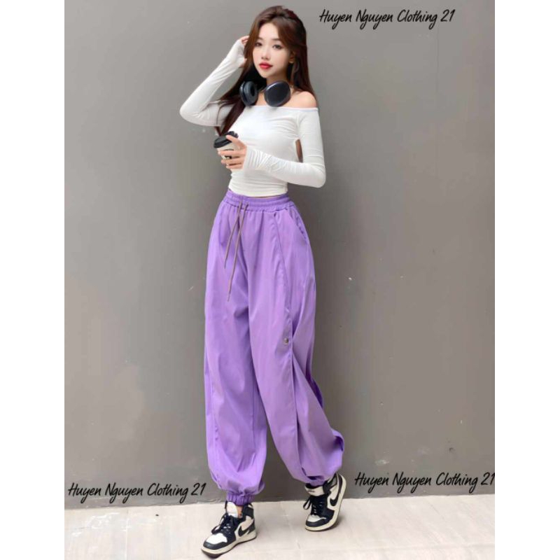 Jogger kaki hàn phong cách thể thao