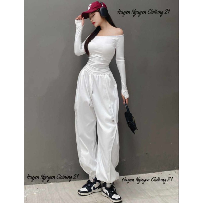 Jogger kaki hàn phong cách thể thao