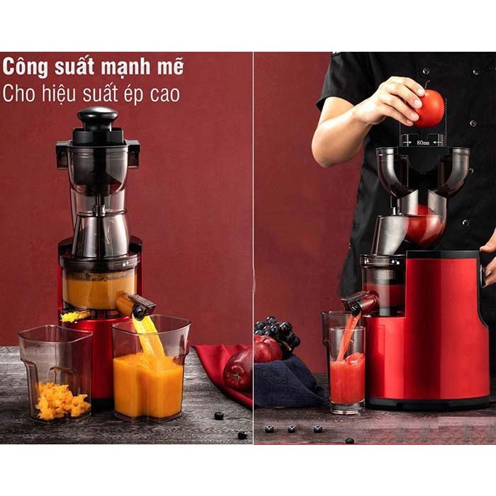 Máy Ép Chậm KAW K200 Công Suất 150W Ép Nguyên Quả, Kiệt Bã - Bảo Hành 12 Tháng