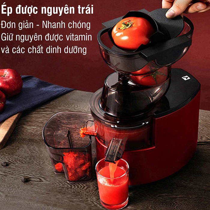 Máy Ép Chậm KAW K200 Công Suất 150W Ép Nguyên Quả, Kiệt Bã - Bảo Hành 12 Tháng