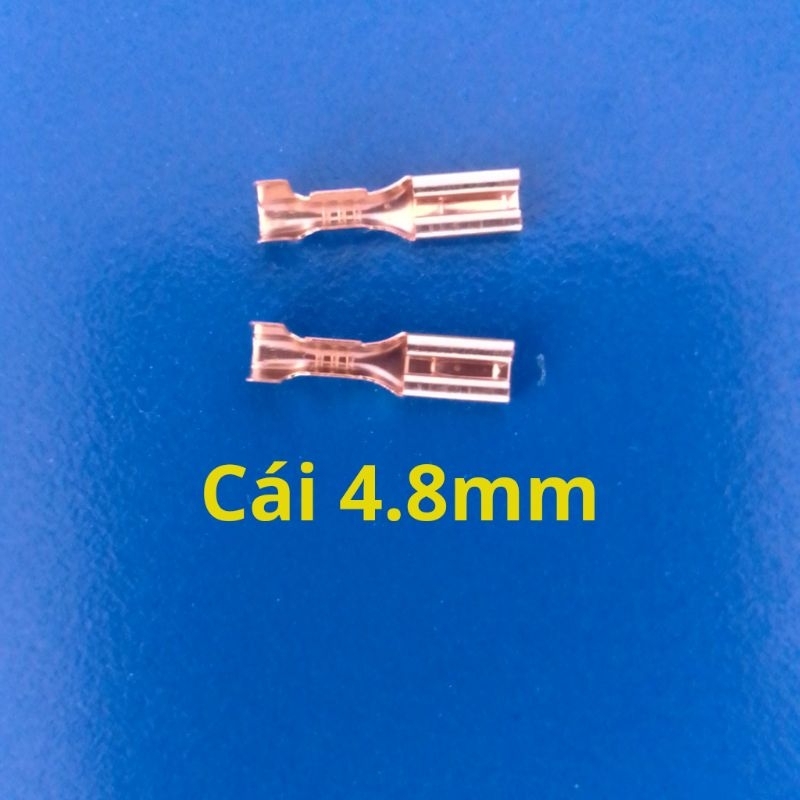Cos cắm, cos loa, jack loa 2.8mm, 4.8mm, 6.3mm kèm Vỏ bọc silicon cách điện.