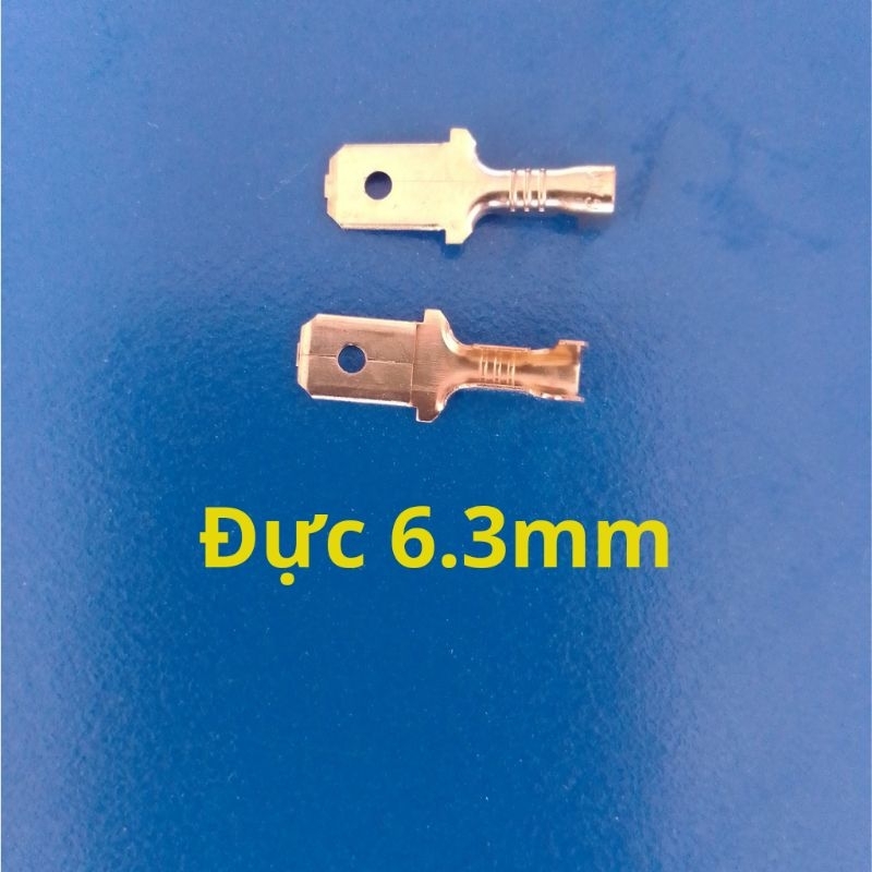 Cos cắm, cos loa, jack loa 2.8mm, 4.8mm, 6.3mm kèm Vỏ bọc silicon cách điện.