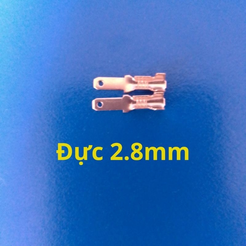 Cos cắm, cos loa, jack loa 2.8mm, 4.8mm, 6.3mm kèm Vỏ bọc silicon cách điện.