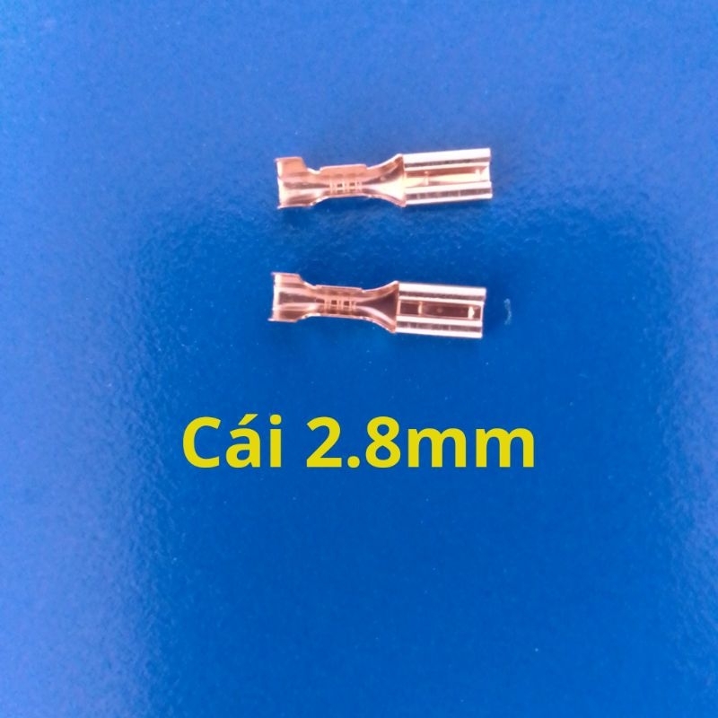 Cos cắm, cos loa, jack loa 2.8mm, 4.8mm, 6.3mm kèm Vỏ bọc silicon cách điện.