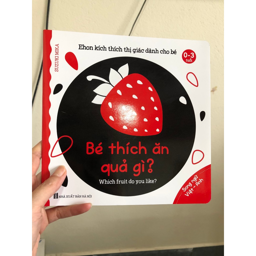 Sách - Combo 6 cuốn sách Ehon Song Ngữ Kích Thích Thị Giác Cho Bé 0-3 tuổi Black and White books