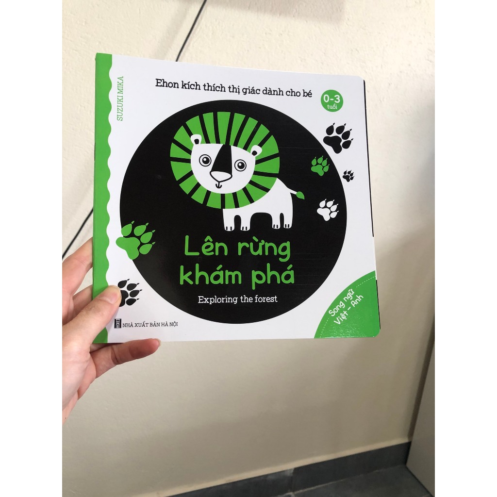 Sách - Combo 6 cuốn sách Ehon Song Ngữ Kích Thích Thị Giác Cho Bé 0-3 tuổi Black and White books