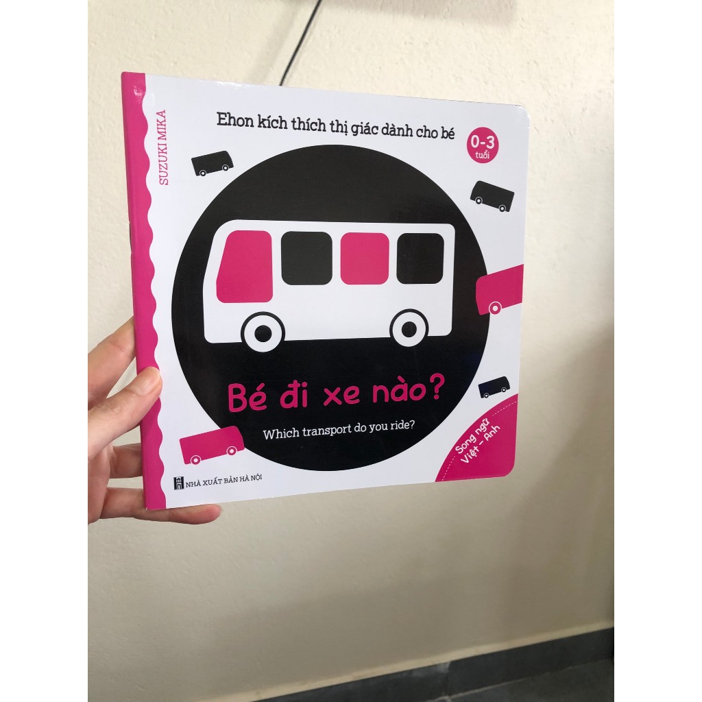 Sách - Combo 6 cuốn sách Ehon Song Ngữ Kích Thích Thị Giác Cho Bé 0-3 tuổi Black and White books