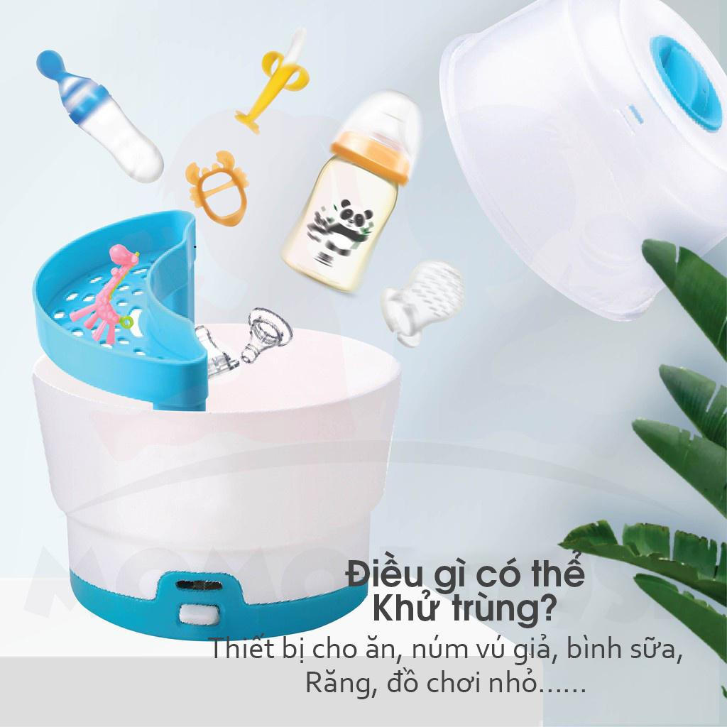 Máy tiệt trùng bình sữa cho bé, tiệt trùng và sấy khô, An toàn và tiện dụng cho Mẹ và Bé, bảo hành chính hãng 12 tháng