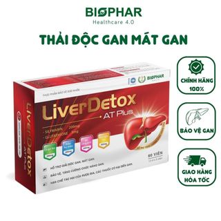  Viên uống hỗ trợ thải độc gan mát gan Biophar Liver Detox tăng cường chức năng gan - Hộp 60 viên 