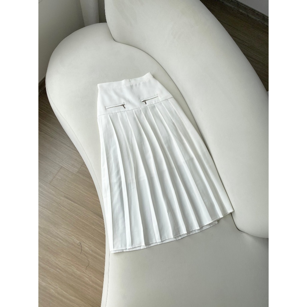 Chân váy xếp ly JOLIE chất liệu gân hàn MIÊN Store