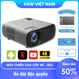 Máy Chiếu 4K Androi KAW XMAX10 Chiếu Siêu Nét, Máy Chiếu Cao Cấp Chính Hãng, Xem Phim Giải Trí, Dạy Học, Văn Phòng