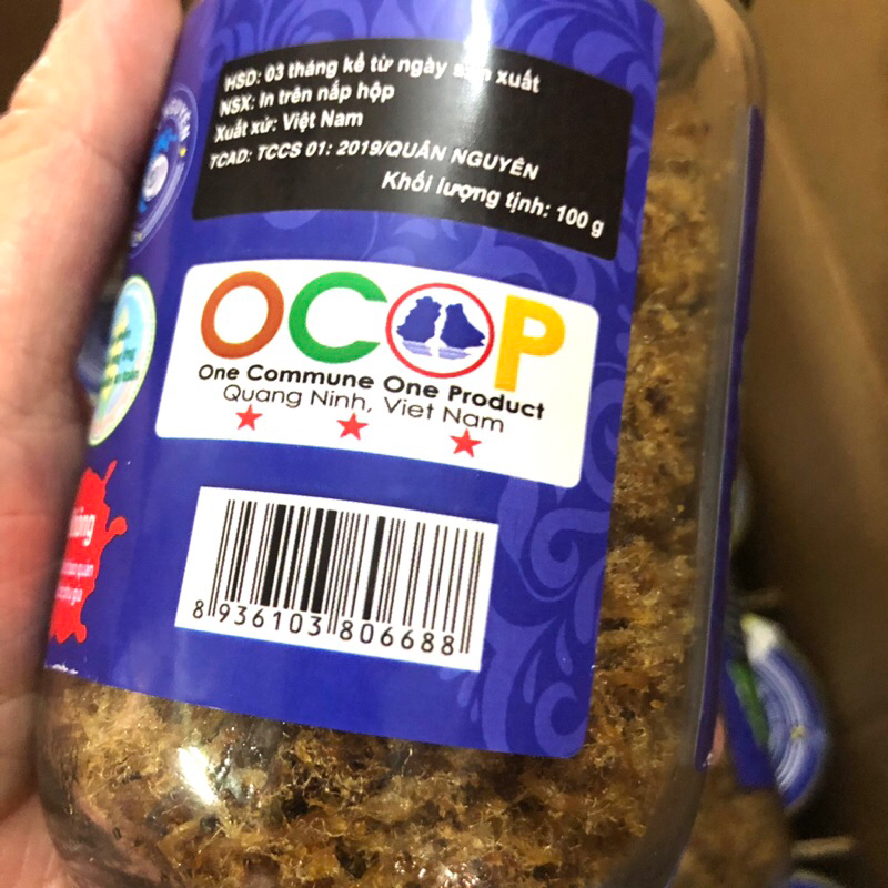 Hàu sữa chưng thịt Quân Nguyên Quảng Ninh, ruốc hàu, net 100gr, sản phẩm đã lên sóng VTV.