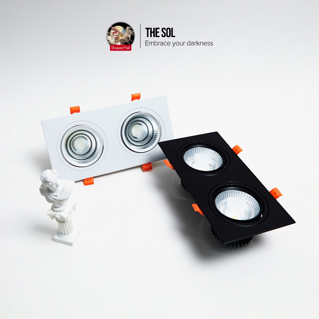 Bộ đèn MD Led Lighting âm trần COB đôi ,