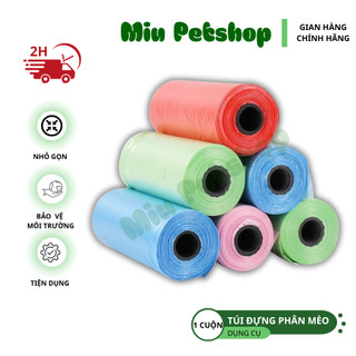 Túi đựng phân mèo, Túi đựng phân mèo tự phân hủy cuộn 15 túi 30x20cm