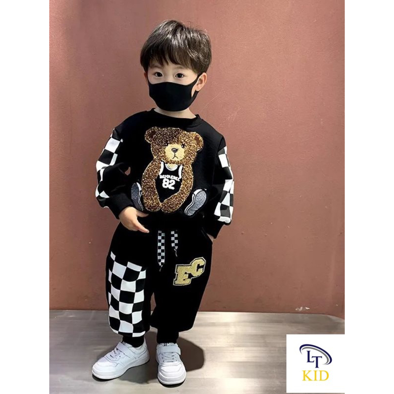 Set bộ nỉ da cá siêu đẹp cho bé trai