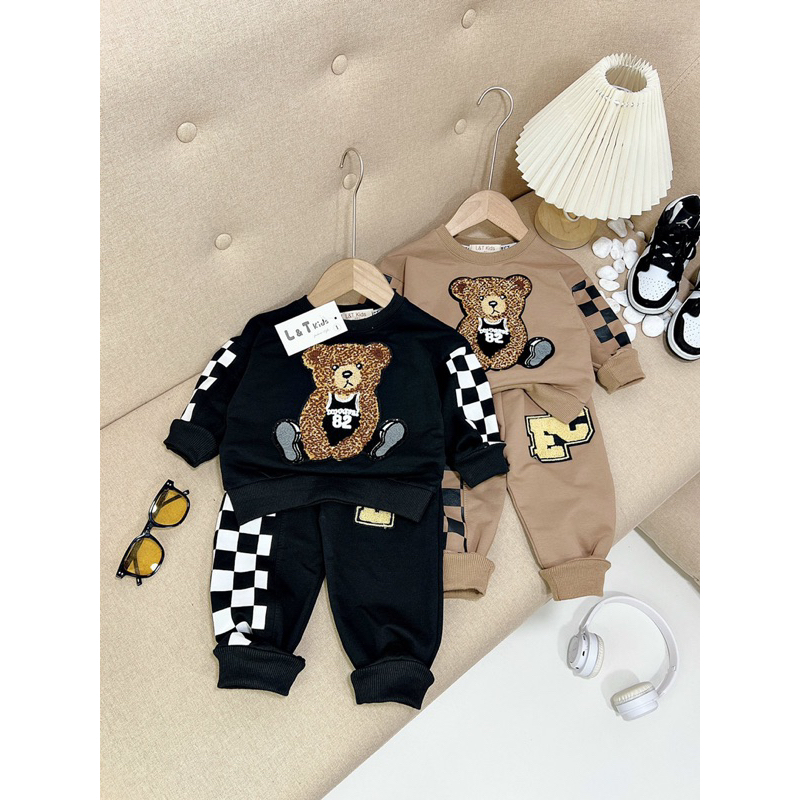 Set bộ nỉ da cá siêu đẹp cho bé trai