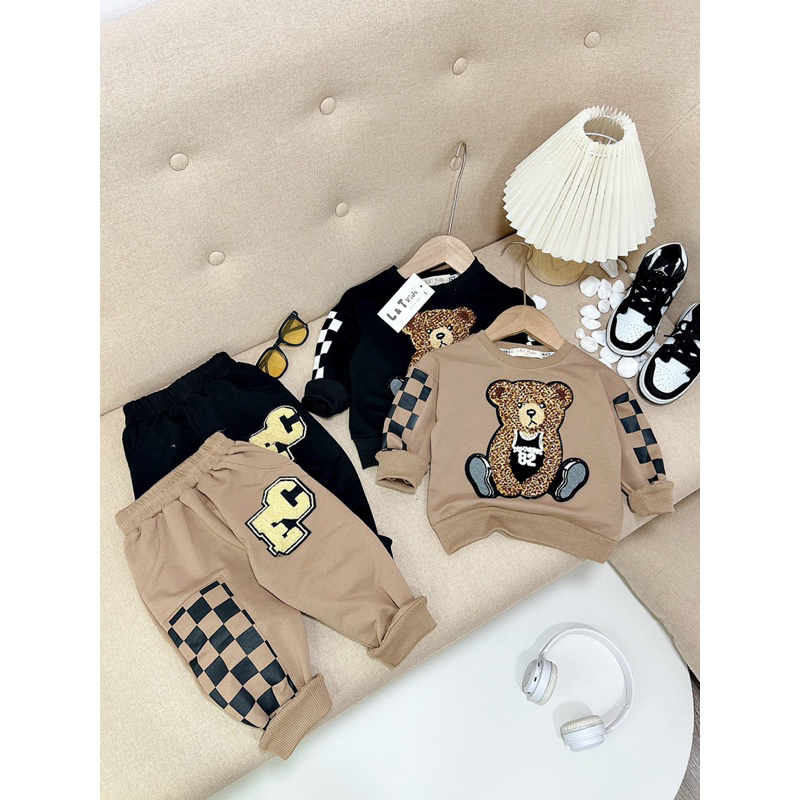 Set bộ nỉ da cá siêu đẹp cho bé trai