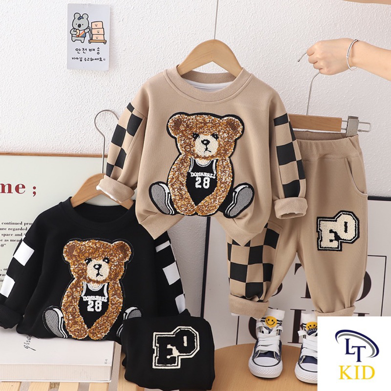 Set bộ nỉ da cá siêu đẹp cho bé trai