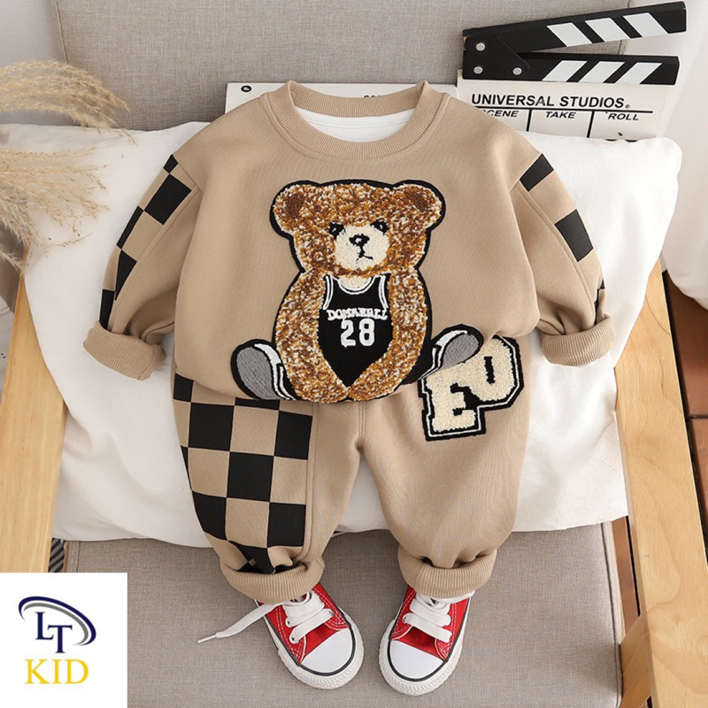 Set bộ nỉ da cá siêu đẹp cho bé trai