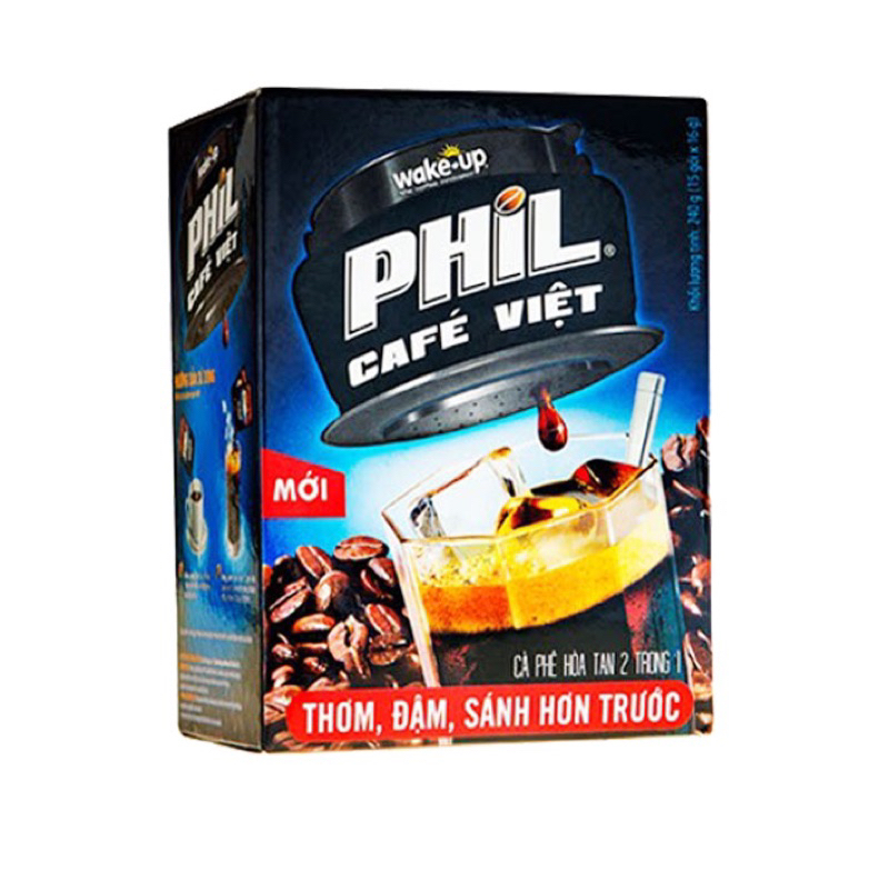 Cafe hòa tan 2in1 Wake-up Phil Cafe Việt