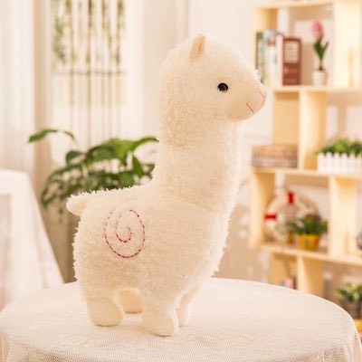 GẤU BÔNG LẠC ĐÀ ALPACA DỄ THƯƠNG MÀU TRẮNG ĐỎ HỒNG KÍCH THƯỚC TỪ 26-56cm