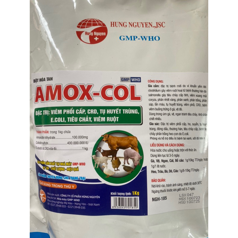 AmoxColis 10%  gói 100gr