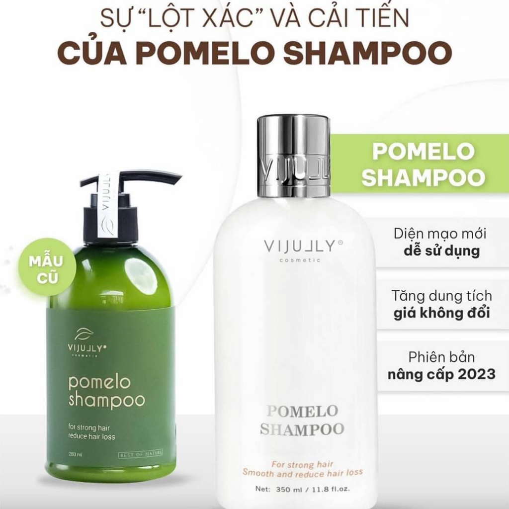 Dầu Gội Dưỡng Ẩm Pomelo Shampoo Vijully Chính Hãng - Dưỡng Tóc Chắc Khoẻ Phục Hồi Tóc Hư Tổn
