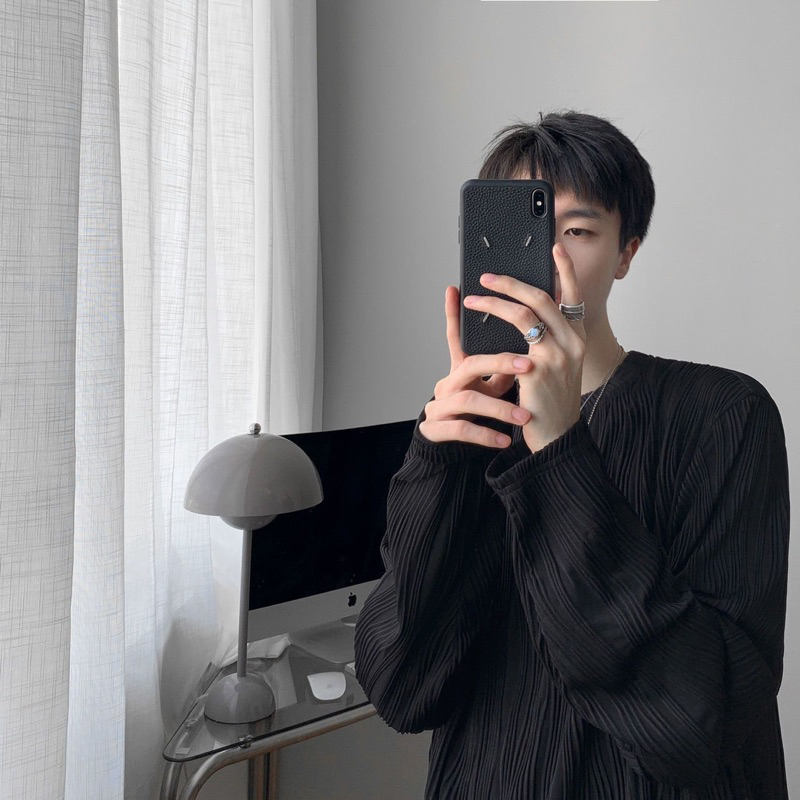 Áo nỉ thu đông nam unisex AN09 chất thun tàu vân nổi