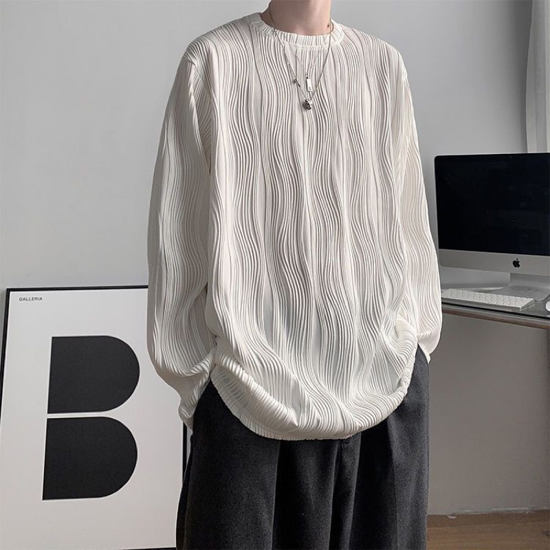 Áo nỉ thu đông nam unisex AN09 chất thun tàu vân nổi