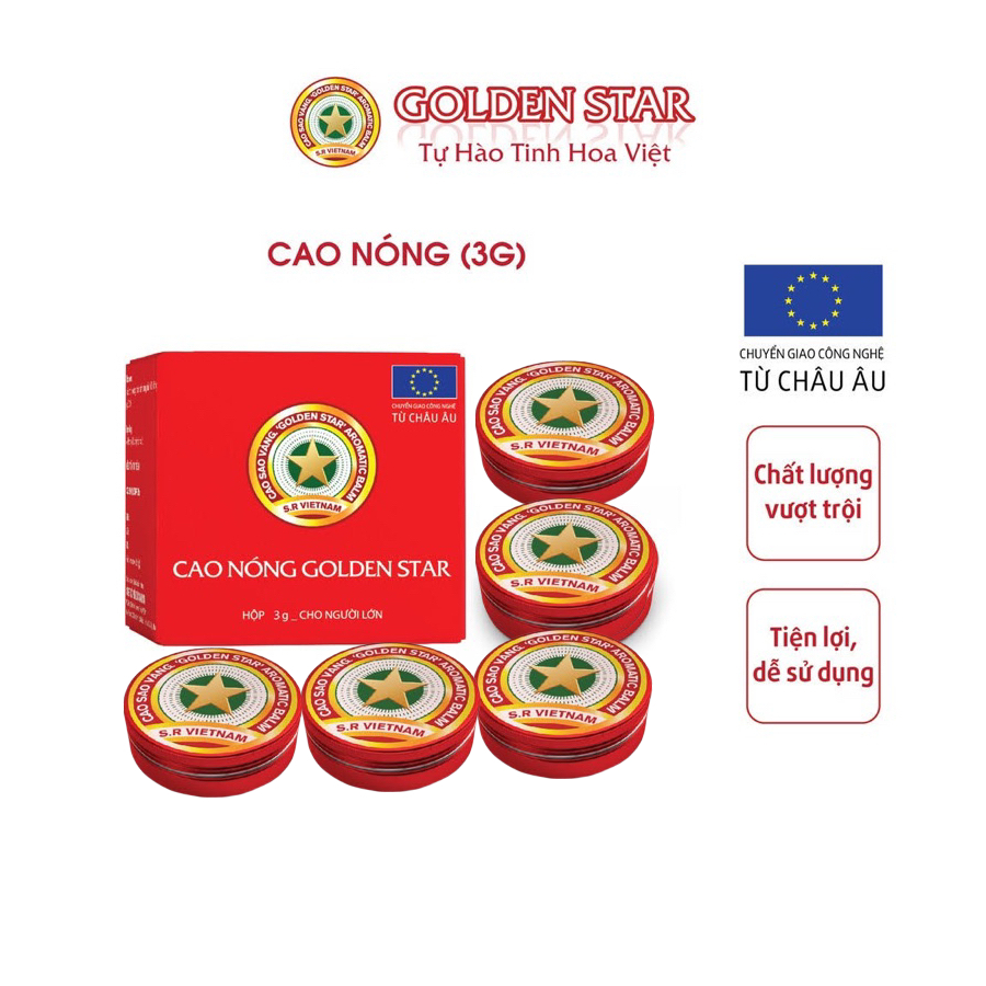 Các sản phẩm Cao Sao Vàng  3g, 20g, Hít mũi cao vàng, Dầu nước sao vàng