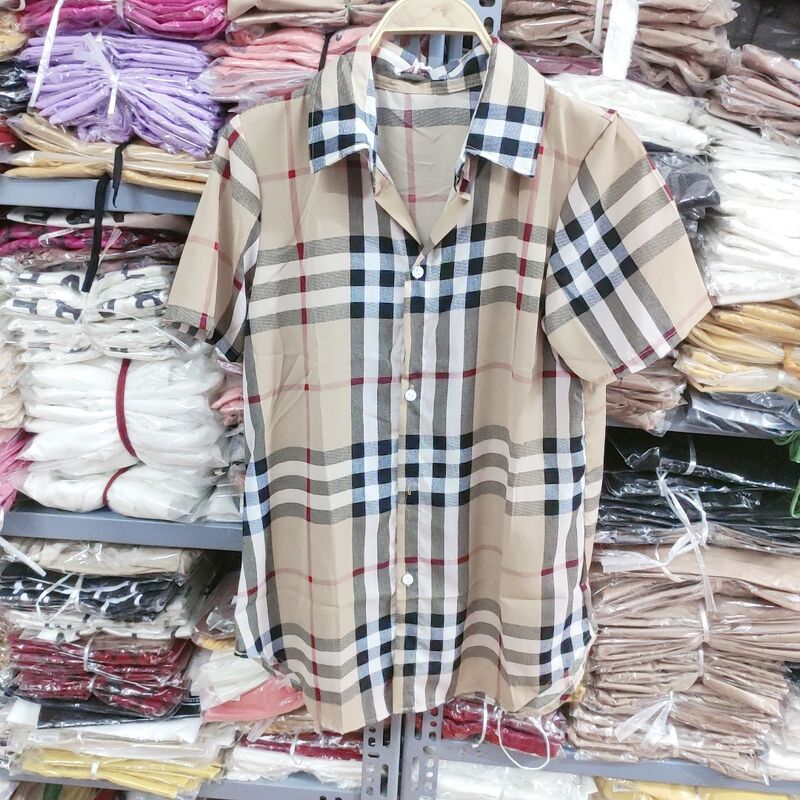 Áo sơ mi kẻ bb xinh xắn màu sáng
