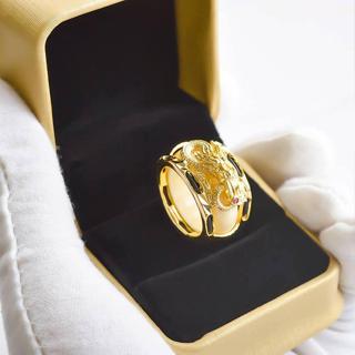 Nhẫn Nam Chạm Rồng Phong Thuỷ Mạ Vàng 18k Không Bay Màu Tài Lộc May Mắn