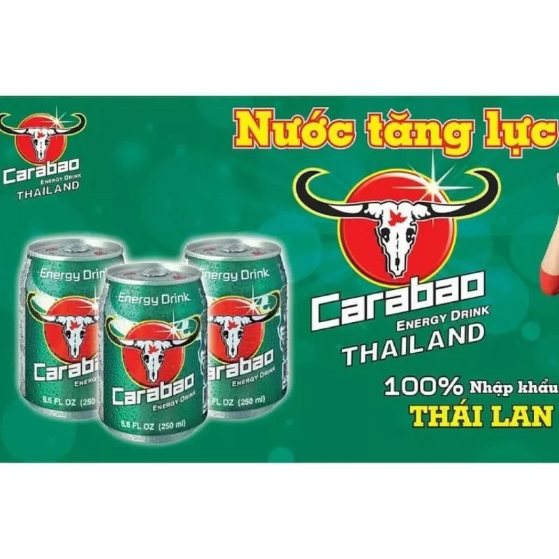 Lon 250ml trâu cụng Cerabao Thái Lan